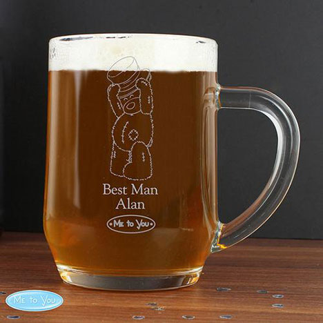 Personalised Me to You Bear Engraved Wedding Tankard Extra Image 1